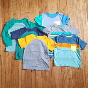 Cat & Jack Bundle of Basic Play Shirts